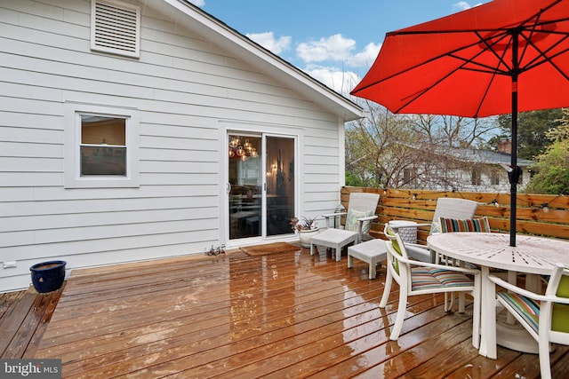 7836 Heritage Dr, Annandale, VA 22003 - deck with outdoor dining area