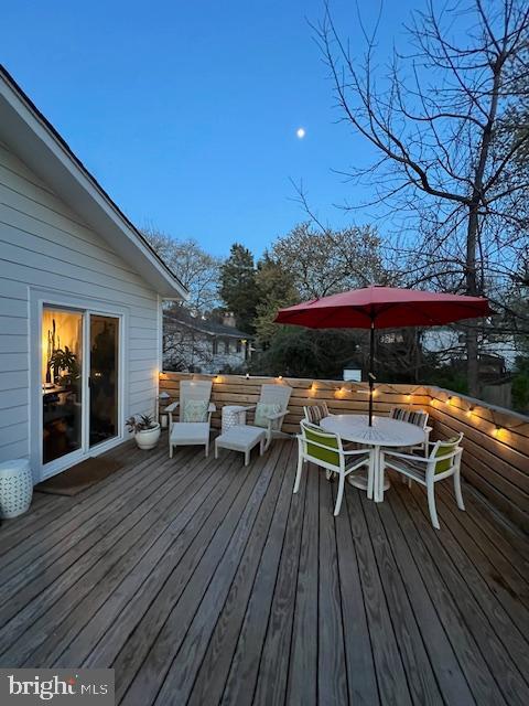 7836 Heritage Dr, Annandale, VA 22003 - deck featuring outdoor dining area
