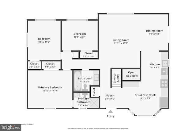 7836 Heritage Dr, Annandale, VA 22003 - property floor plan