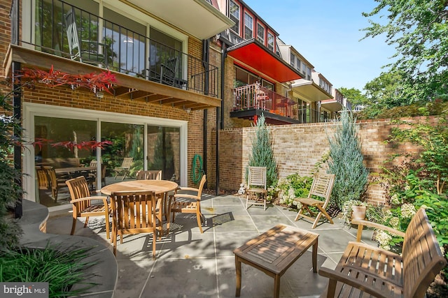 624 4th Pl SW, Washington, DC 20024 - view of patio / terrace featuring outdoor dining area
