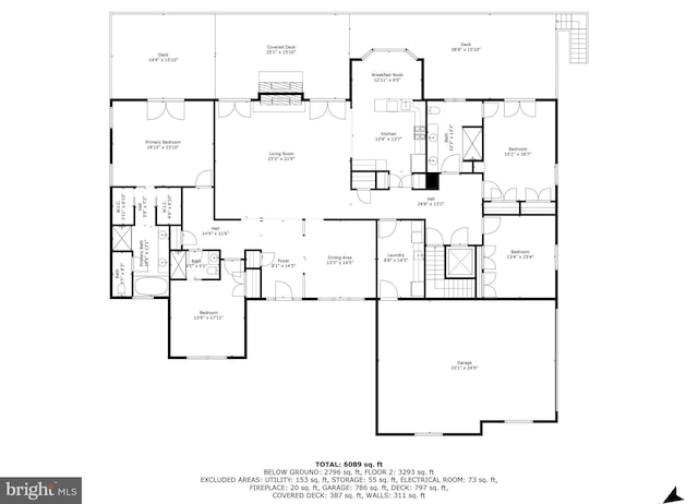 6707 Burch Hill Rd, Brandywine, MD 20613 - floor plan / room layout