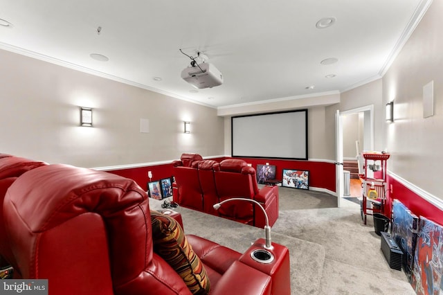 6707 Burch Hill Rd, Brandywine, MD 20613 - cinema room with carpet and ornamental molding