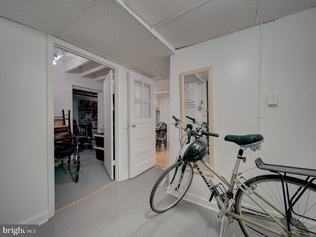 1234 Monroe St NE, Washington, DC 20017 - exercise area with a paneled ceiling