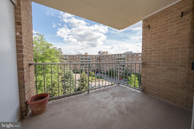 view of balcony