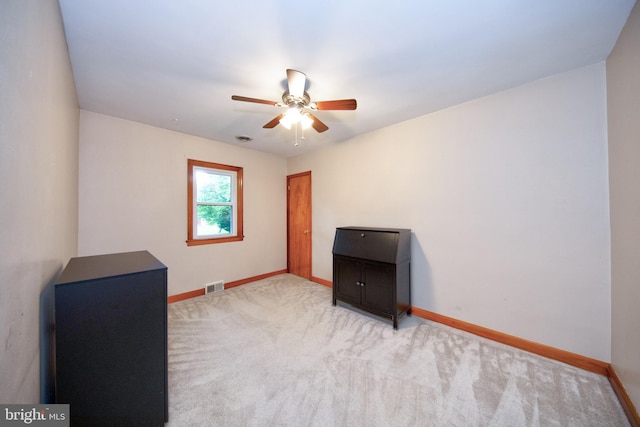 407 Wilgis Rd, Fallston, MD 21047 - unfurnished bedroom featuring baseboards, carpet floors, and a ceiling fan