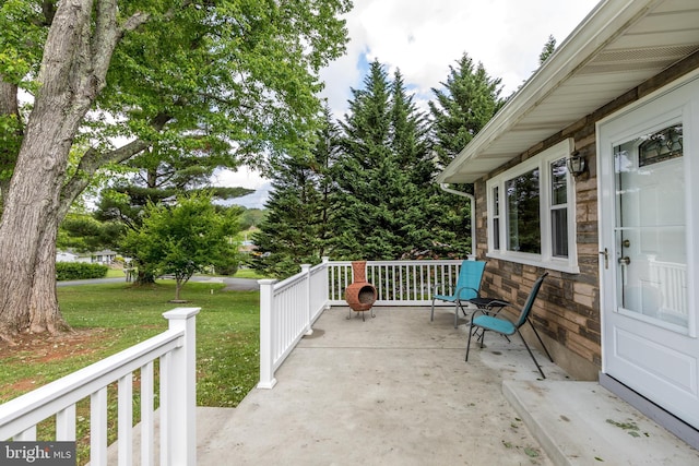 407 Wilgis Rd, Fallston, MD 21047 - view of patio featuring covered porch