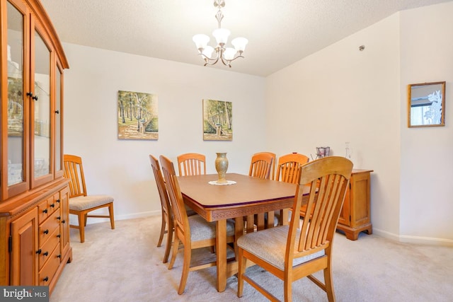 2901 S Leisure World Blvd Unit 133, Silver Spring, MD 20906 - dining room with a chandelier, light carpet, and baseboards