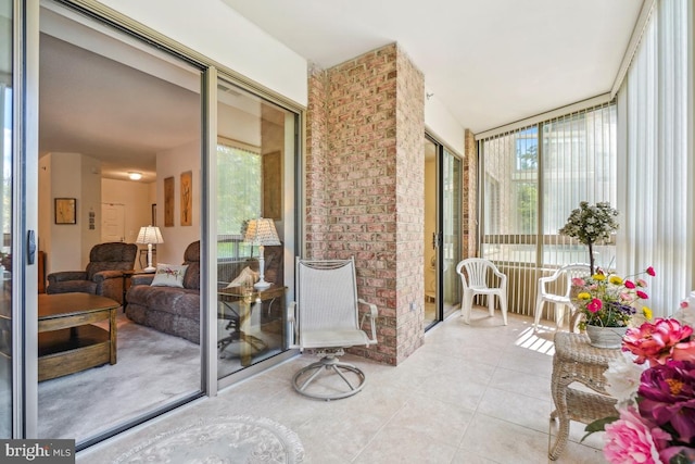 2901 S Leisure World Blvd Unit 133, Silver Spring, MD 20906 - sunroom featuring tile patterned flooring