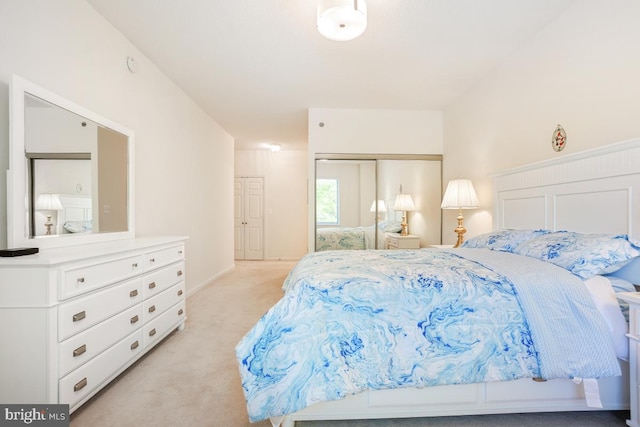 2901 S Leisure World Blvd Unit 133, Silver Spring, MD 20906 - bedroom with light carpet, a closet, and baseboards