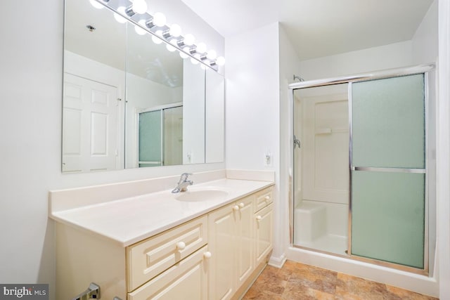 2901 S Leisure World Blvd Unit 133, Silver Spring, MD 20906 - full bathroom featuring vanity and a stall shower