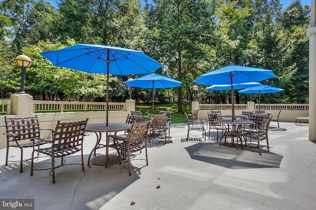 2901 S Leisure World Blvd Unit 133, Silver Spring, MD 20906 - view of patio / terrace with view of scattered trees