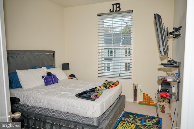 bedroom featuring carpet flooring