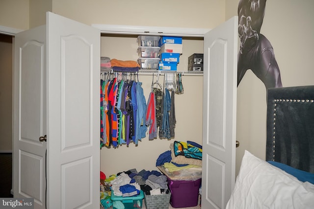 view of closet