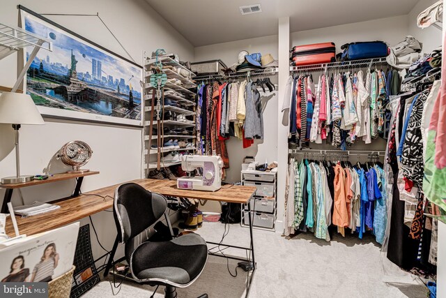 104 Saint Ives Pl Unit 409, Oxon Hill, MD 20745 - spacious closet featuring visible vents and carpet floors