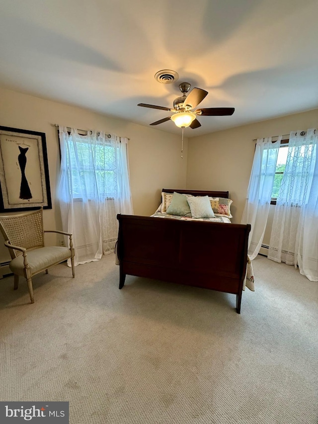 11003 Marty St NW, Lavale, MD 21502 - bedroom featuring light carpet and ceiling fan