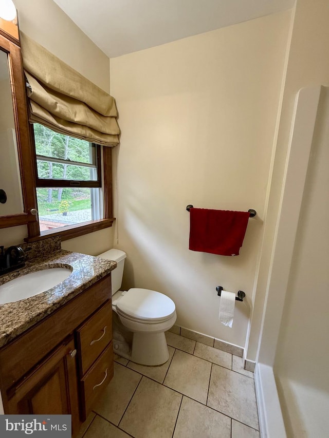 11003 Marty St NW, Lavale, MD 21502 - half bath featuring vanity, toilet, and tile patterned floors