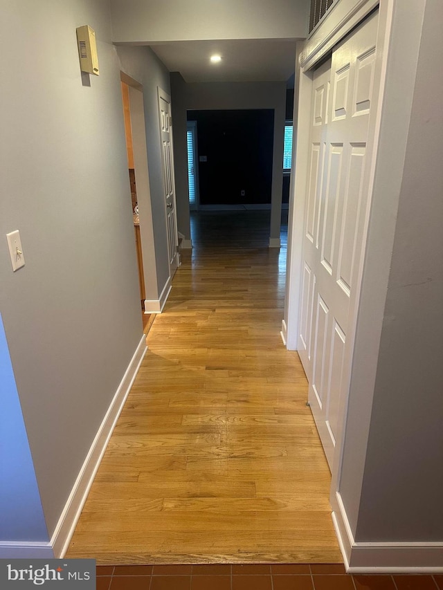 42 Rebecca Ct, Ewing, NJ 08628 - corridor featuring recessed lighting, baseboards, visible vents, and light wood-style flooring