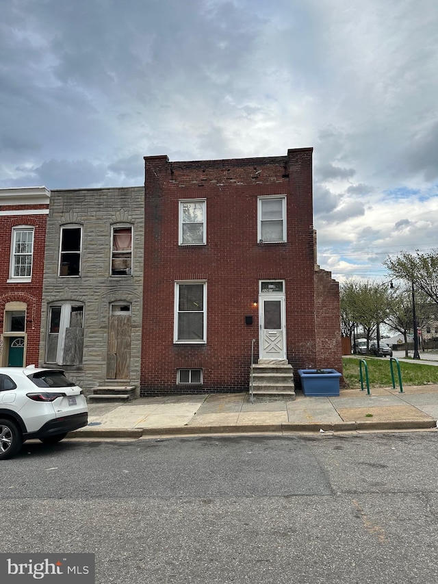2261 Sidney Ave, Baltimore, MD 21230 - view of front of home with entry steps and brick siding