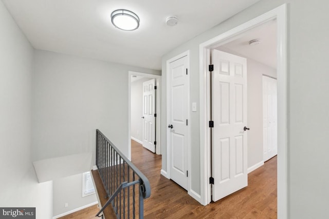 2918 Landover St, Alexandria, VA 22305 - hallway featuring wood finished floors and baseboards