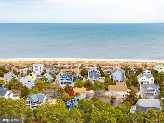1506 N Bay Shore Dr, Milton, DE 19968 - drone / aerial view with a view of the beach, a residential view, and a water view