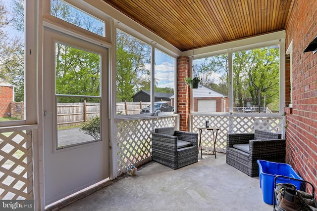 sunroom / solarium with plenty of natural light