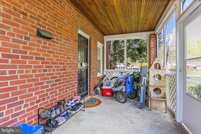 view of sunroom / solarium