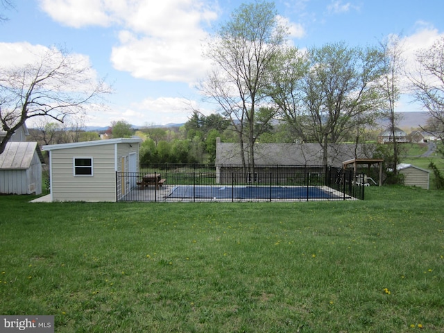 1671 Fravel Rd, Woodstock, VA 22664 - view of yard with a storage unit and an outdoor structure