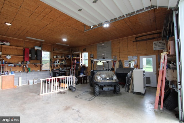 1671 Fravel Rd, Woodstock, VA 22664 - garage with a workshop area