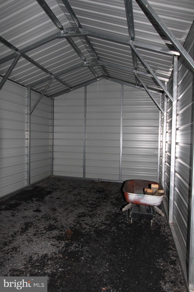 1671 Fravel Rd, Woodstock, VA 22664 - garage featuring metal wall