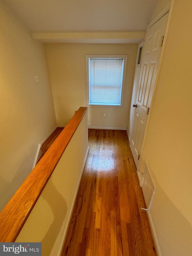 1637 Fleet St, Baltimore, MD 21231 - corridor with wood finished floors and baseboards