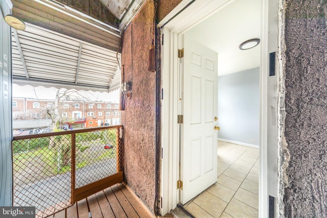 interior space featuring tile patterned floors