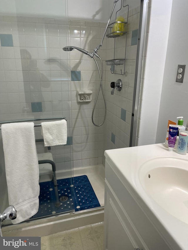 24 Elm Dr, Hightstown, NJ 08520 - bathroom with a stall shower and vanity
