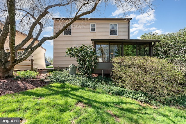 6 Dewberry Way, Bel Air, MD 21014 - back of house with a yard and a sunroom