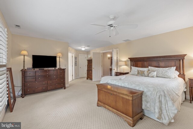 2656 Queen Anne Cir, Annapolis, MD 21403 - carpeted bedroom with visible vents, baseboards, and ceiling fan