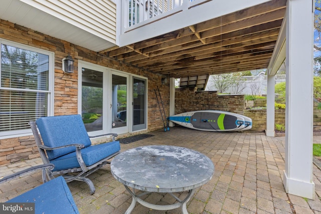 2656 Queen Anne Cir, Annapolis, MD 21403 - view of patio with french doors and fence