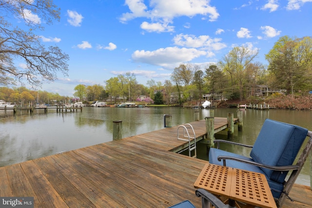 2656 Queen Anne Cir, Annapolis, MD 21403 - dock area featuring a water view