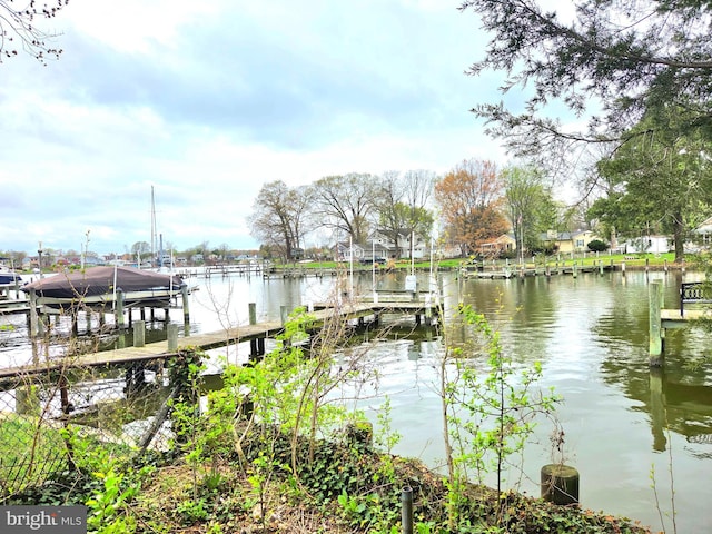 40 Dogwood Dr, Baltimore, MD 21220 - view of dock featuring a water view
