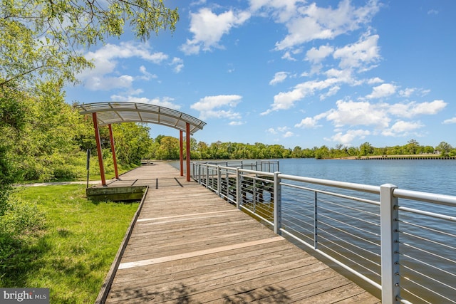 40 Dogwood Dr, Baltimore, MD 21220 - dock area featuring a water view