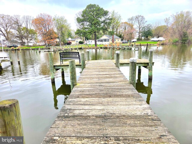 40 Dogwood Dr, Baltimore, MD 21220 - view of dock featuring a water view and a residential view
