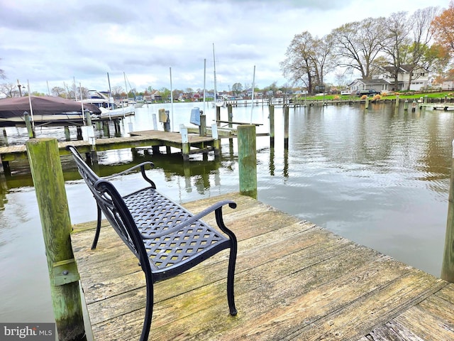 40 Dogwood Dr, Baltimore, MD 21220 - view of dock with boat lift and a water view