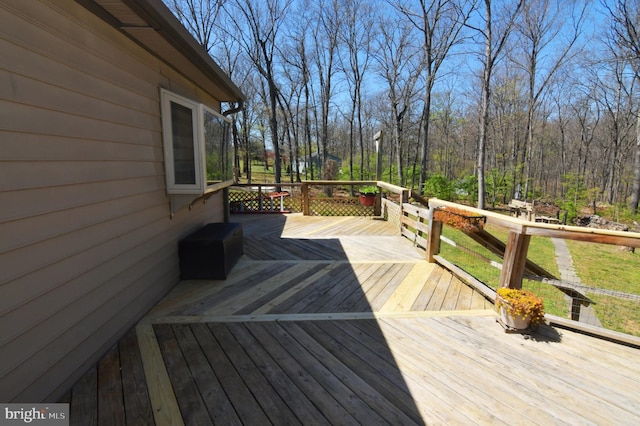view of wooden terrace