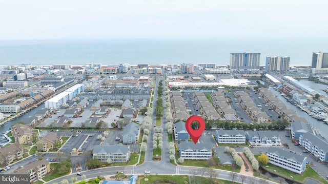 201 S Heron Dr Unit 1G, Harbour Club, Ocean City, MD 21842 - drone / aerial view with a water view and a city view