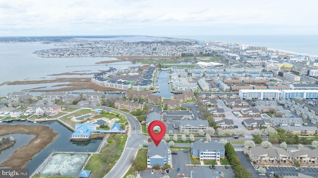 201 S Heron Dr Unit 1G, Harbour Club, Ocean City, MD 21842 - aerial view with a water view