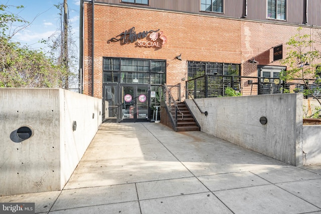2116 R St NE, Washington, DC 20002 - doorway to property featuring brick siding