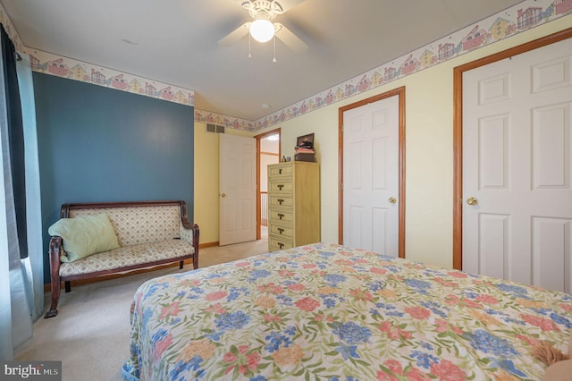 113 Fieldbrook, Magnolia, DE 19962 - bedroom with light colored carpet and ceiling fan