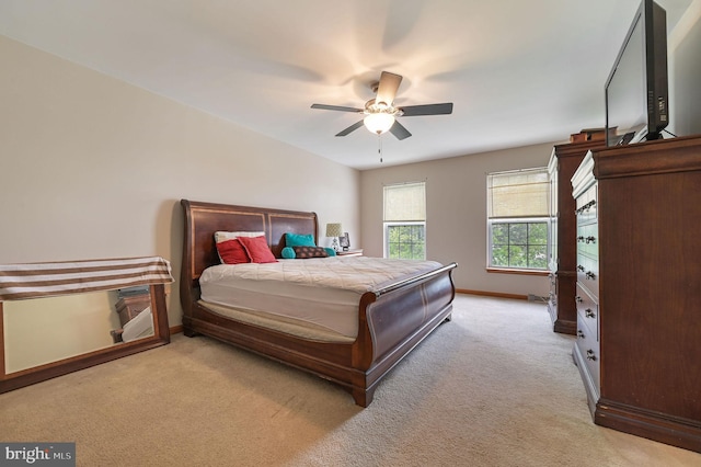 113 Fieldbrook, Magnolia, DE 19962 - bedroom featuring light colored carpet, baseboards, and ceiling fan