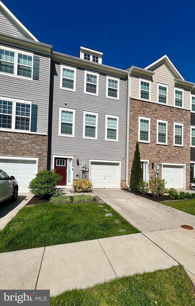 2006 Thornbrook Way, Odenton, MD 21113 - view of property with concrete driveway and stone siding