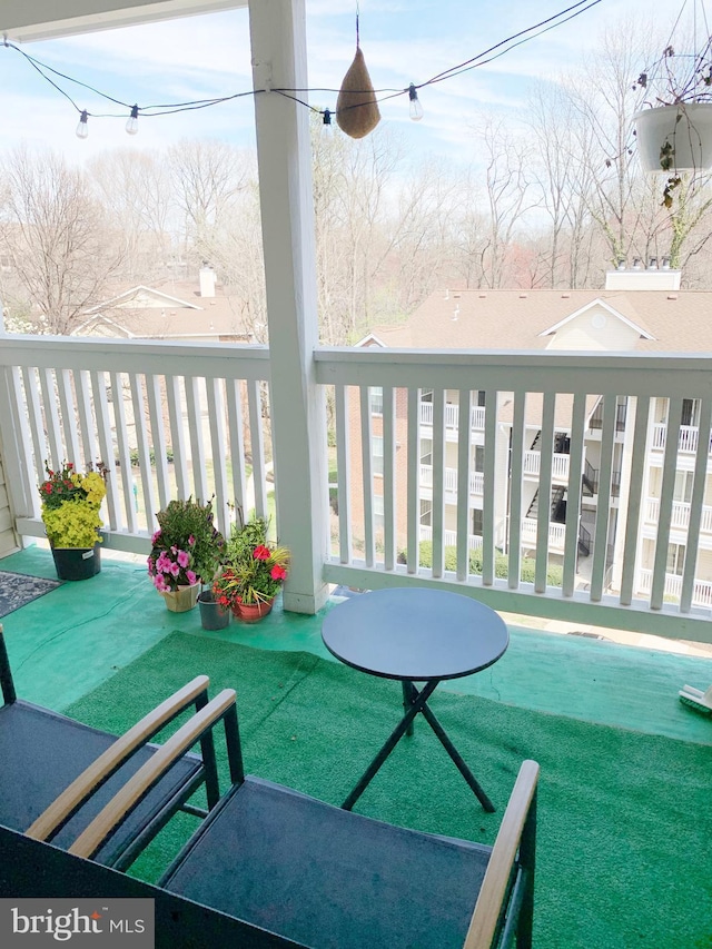 view of balcony