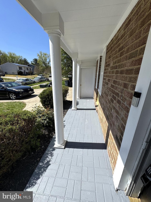 view of patio / terrace featuring covered porch