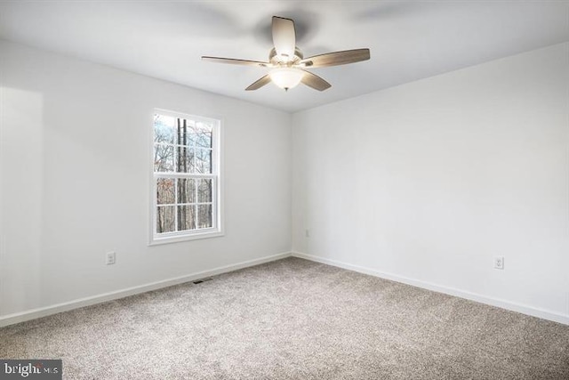 Sugar Hollow Rd, Berkeley Springs, WV 25411 - unfurnished room featuring baseboards, carpet floors, and ceiling fan
